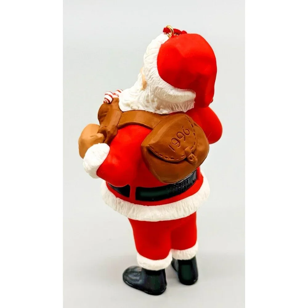 Hallmark Keepsake Collectors Club Santa Rudolph Red Nosed Reindeer 1996 Lot of 2